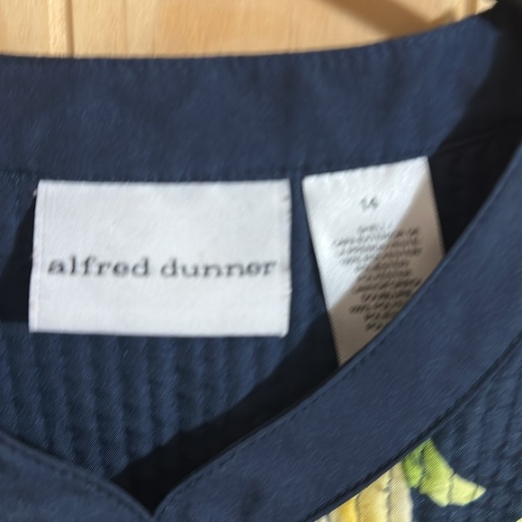 Alfred Dunner Floral Button-Up Light Jacket - Picture 2 of 5